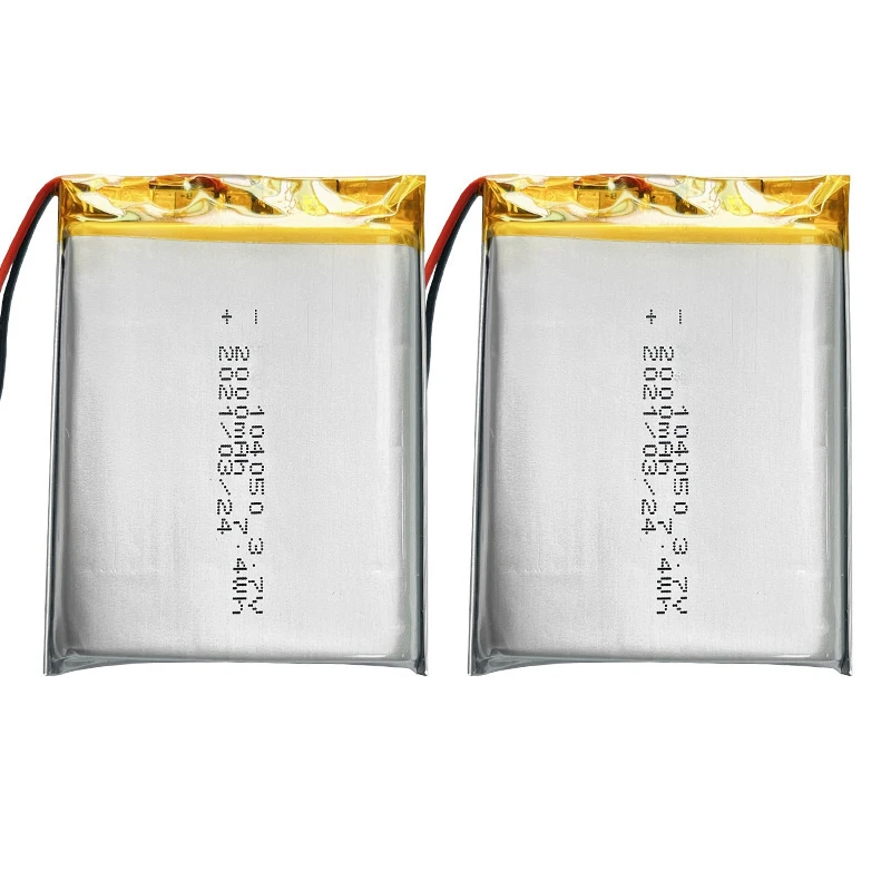 104050 3.7v 2000mah Polymer Lithium Battery Suitable for Car Keys Handheld Computers Video Recorders Emergency Lights Intercoms