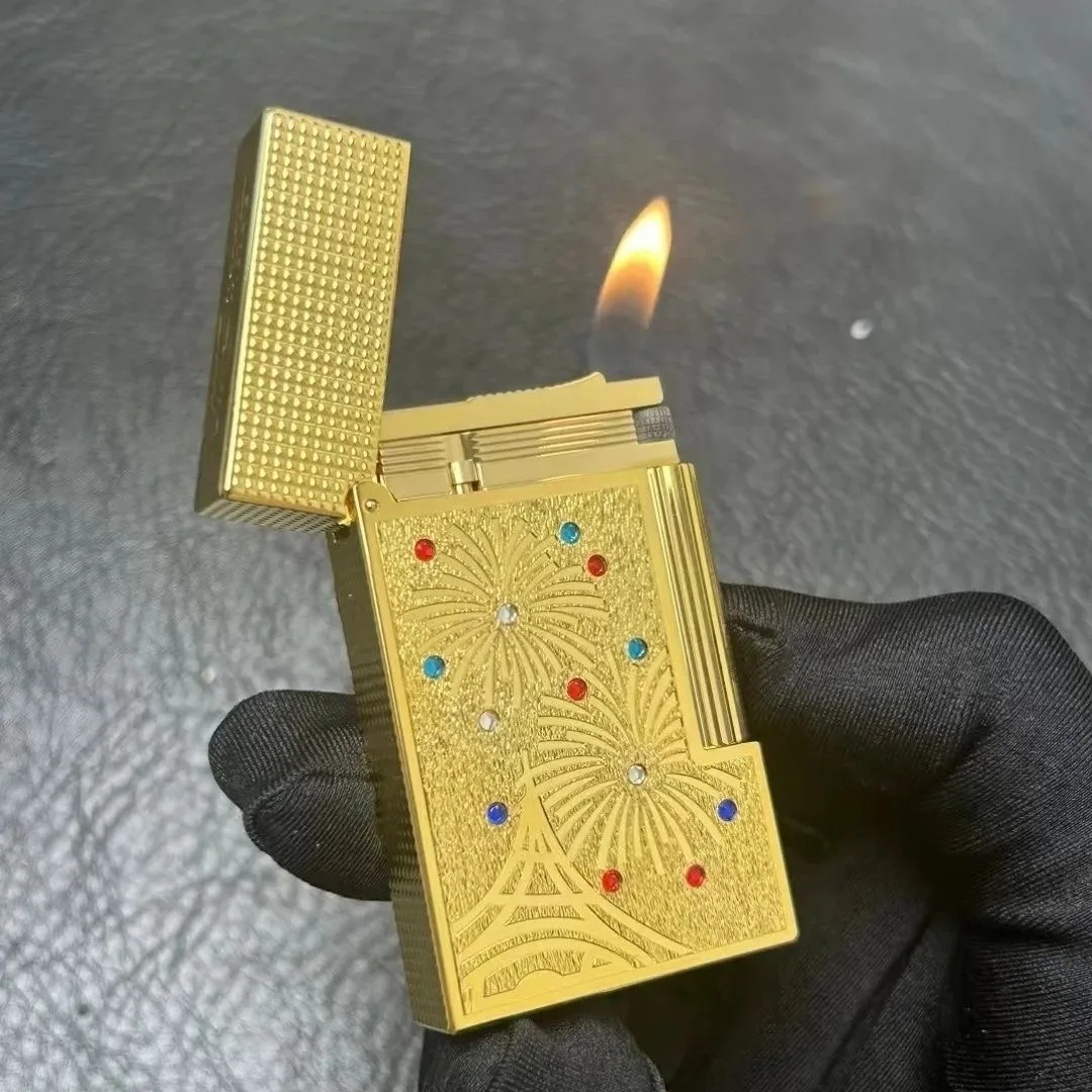 S.T. Dupont Firework Golden, Silver Lighter Collection