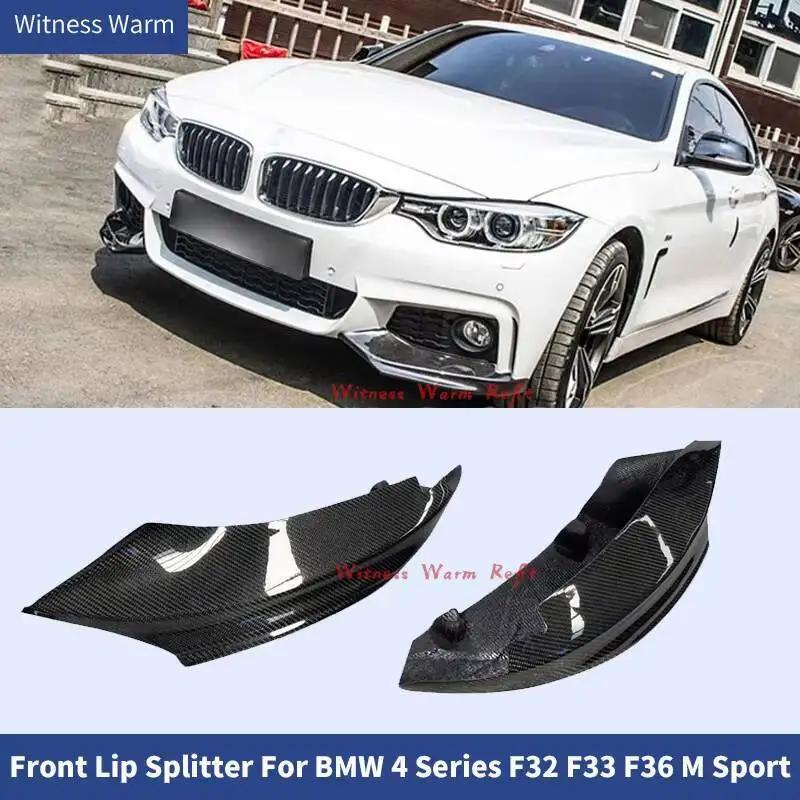 Front Lip Splitter Apron Cupwings for Bmw 4 Series F32 F33 F36 m Sport Bumper Diffuser m Bumper Lip Body Kit 2014-2019