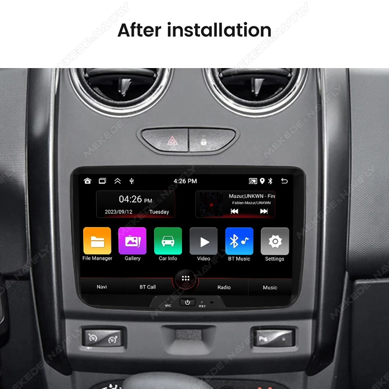 Navifly 8inch Android 15 Car Radio For Dacia Logan Dokker Duster Sandero Lodgy Renault Captur Symbol Carplay Multimedia GPS Navi