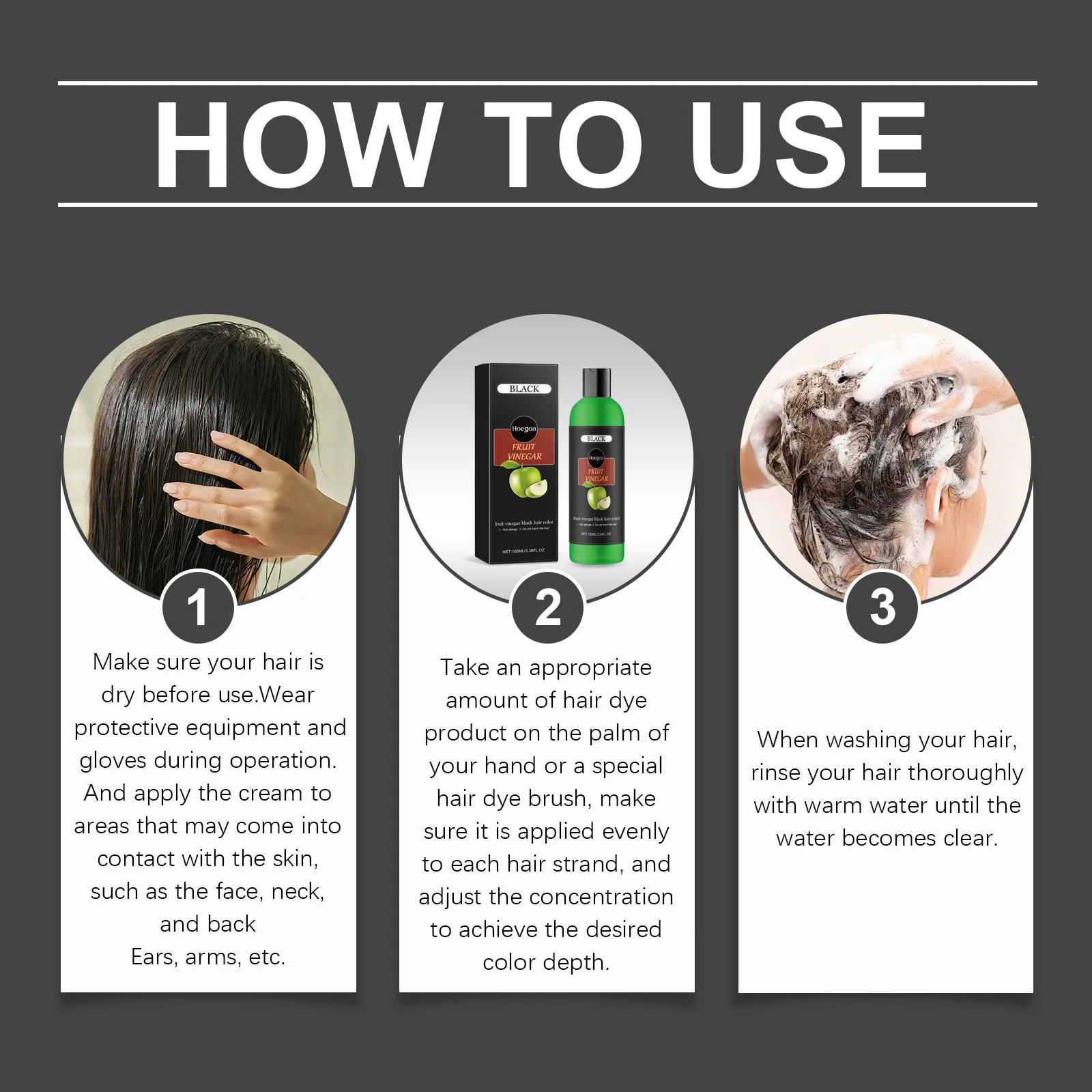 100 مللي شامبو صبغ الشعر تنظيف عميق مغذي إصلاح رمادي أبيض غطاء لون الشعر إلى الأسود النقي العشبية العناية بالشعر شامبو بوليغونوم #6