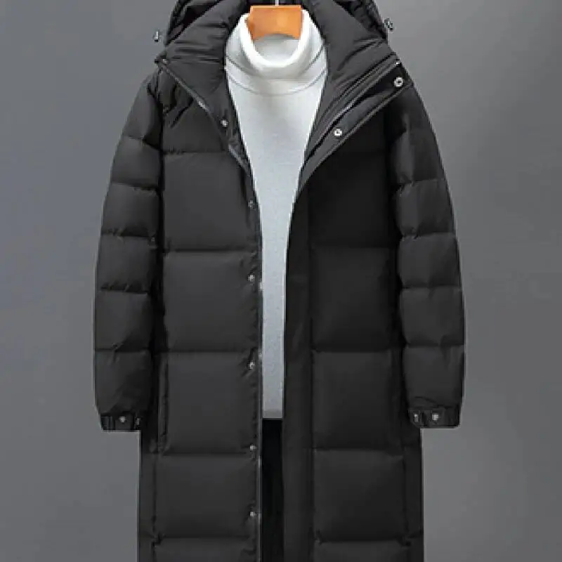 سترة الأزواج الجديدة للرجال والنساء ملابس العمل المطولة الأبيض بطة أسفل الترفيه سميكة الشتاء معطف في الهواء الطلق #1