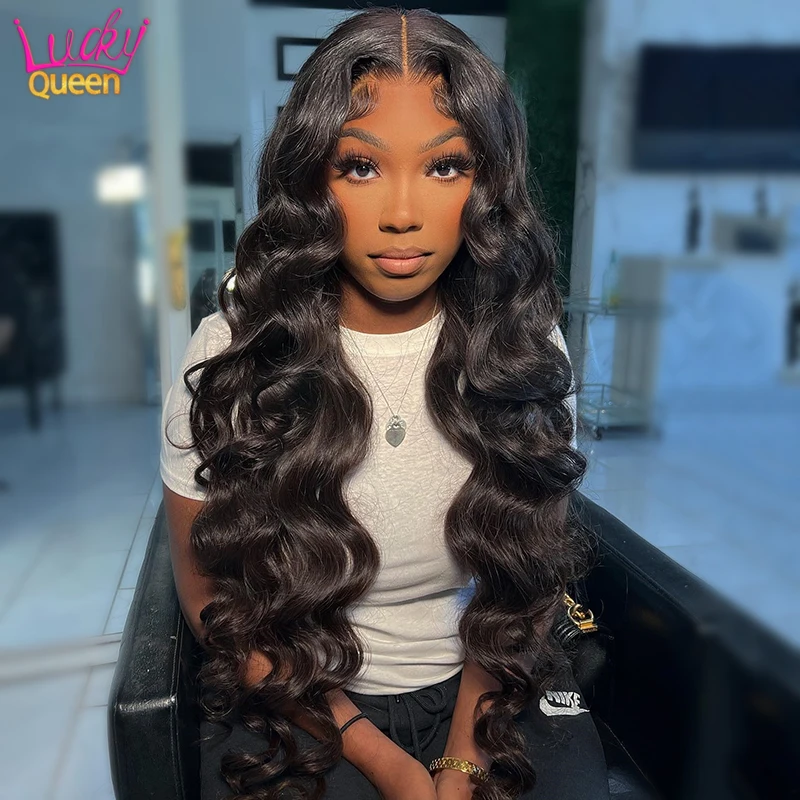 Ash Grey Blonde Colored Body Wave Virgin Human Hair Wig HD Transparent Lace Frontal Wig Pre Plucked 5X5 Closure Wig for Women