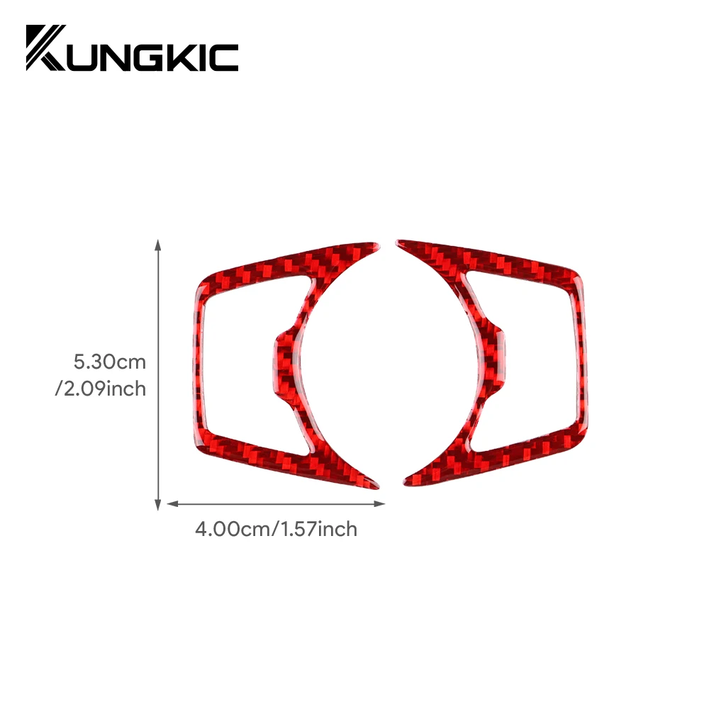 Real Soft Carbon Fiber For Ford Focus SE RS ST Focus MK3 Ecoboost 2015 2016 2017 2018 LHD RHD Car Headlight Button Accessories