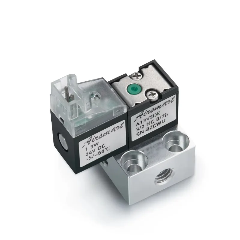 High Quality Long Life FPM12v/24v Normally Closed Electric 2/3 Way Solenoid Valve for air