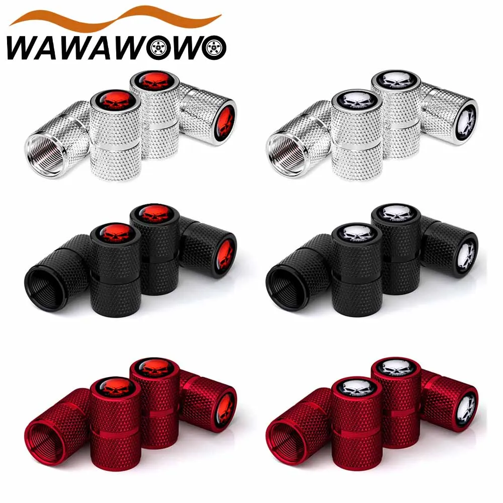 4 sztuk/zestaw aluminiowa osłona zaworu opony koła, odpowiednia do samochodów osobowych, ciężarowych, rowerów, motocykli, akcesoria do dekoracji rowerów