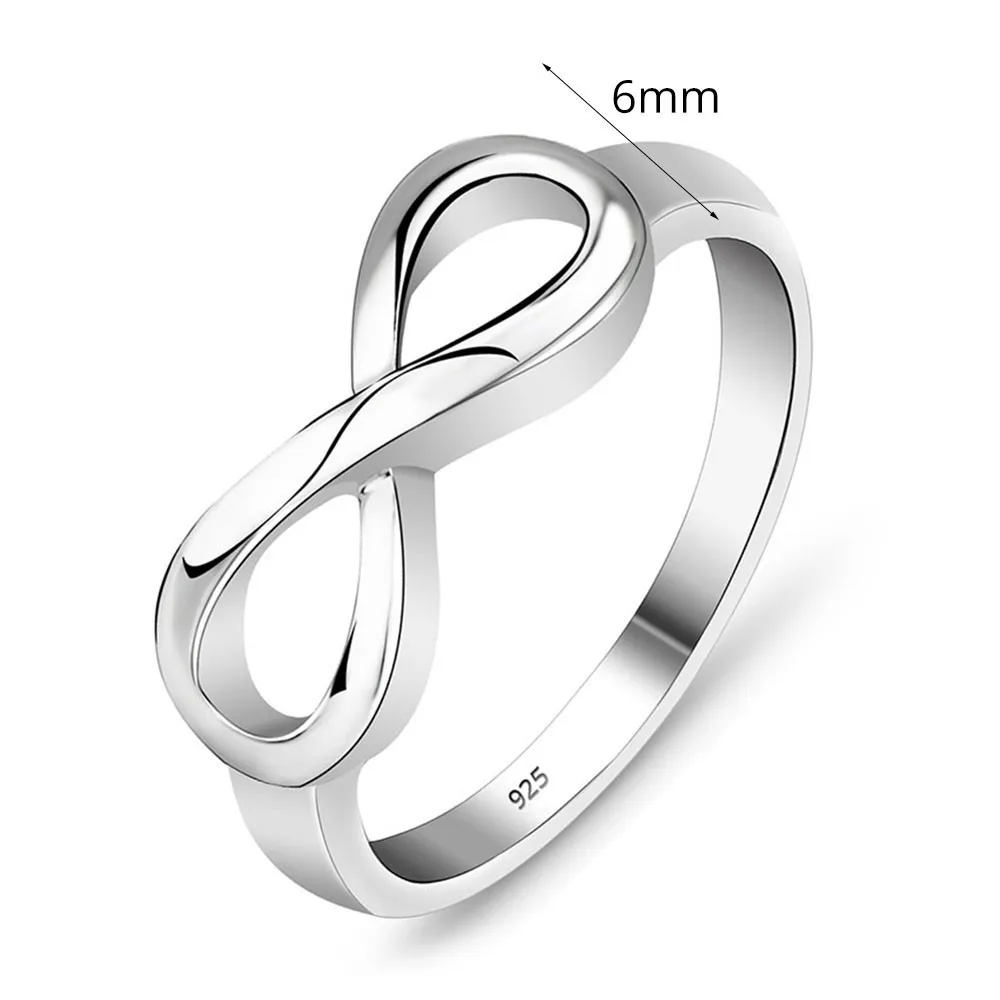 Simpel Infinity Knot Rings, Nice Cute BFF Friendship/Bridesmaid Band Rings, Dainty Eternity Promise Wedding Bands Every Day Ring