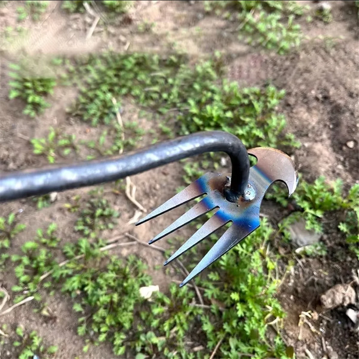 Garden Weeder Rake Tools Manual Weed Grass Rooting Shovel Metal Loosening Soil Digging Agricultural Tool