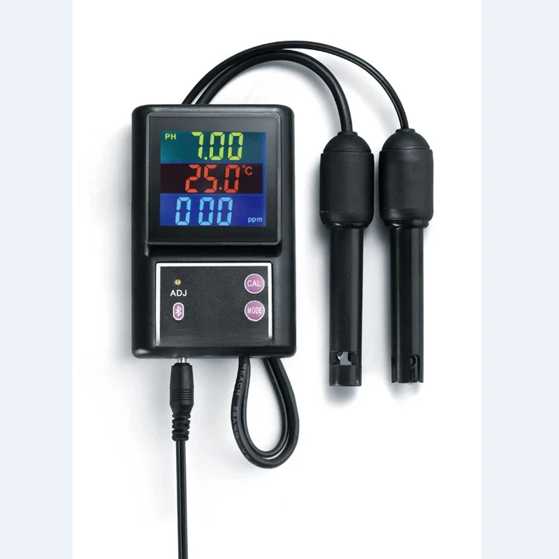 

PH-260 Многопараметрический монитор качества воды Bluetooth ЖК-дисплей онлайн PH/TDS/EC/температурный измеритель для бассейнов, питьевой воды, аквариумов