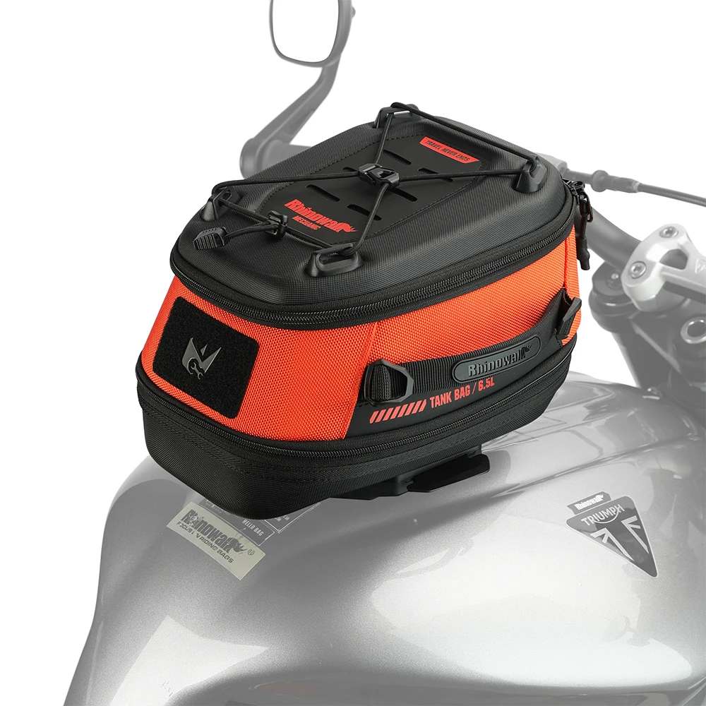 Rhinowalk Motorfiets Magneet Tanktas 6.5L Waterdicht Snel Ontkoppelbaar Anti-diefstal Tas Met Regenhoes Voor BMW SUZUKI KTM CFMOTO - afbeelding 2