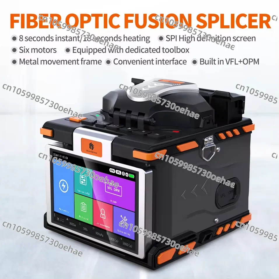 2024 New Fiber Optic Splicing Machine 4-core CPU, with 4.3-inch Touch Screen Operation, for Fiber Optic Splicing Machine