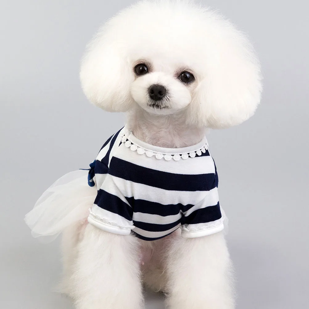 

Bow Gauze Skirt Dress for Dogs Small Large Pet Clothes Tutu Tulle Costume Fashion Adorable Lightweight Durable Everyday Wear