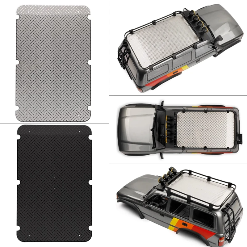

1pcs Metal Roof Luggage Rack base Plate for 1/10 FMS FCX10 LC80 Accessories