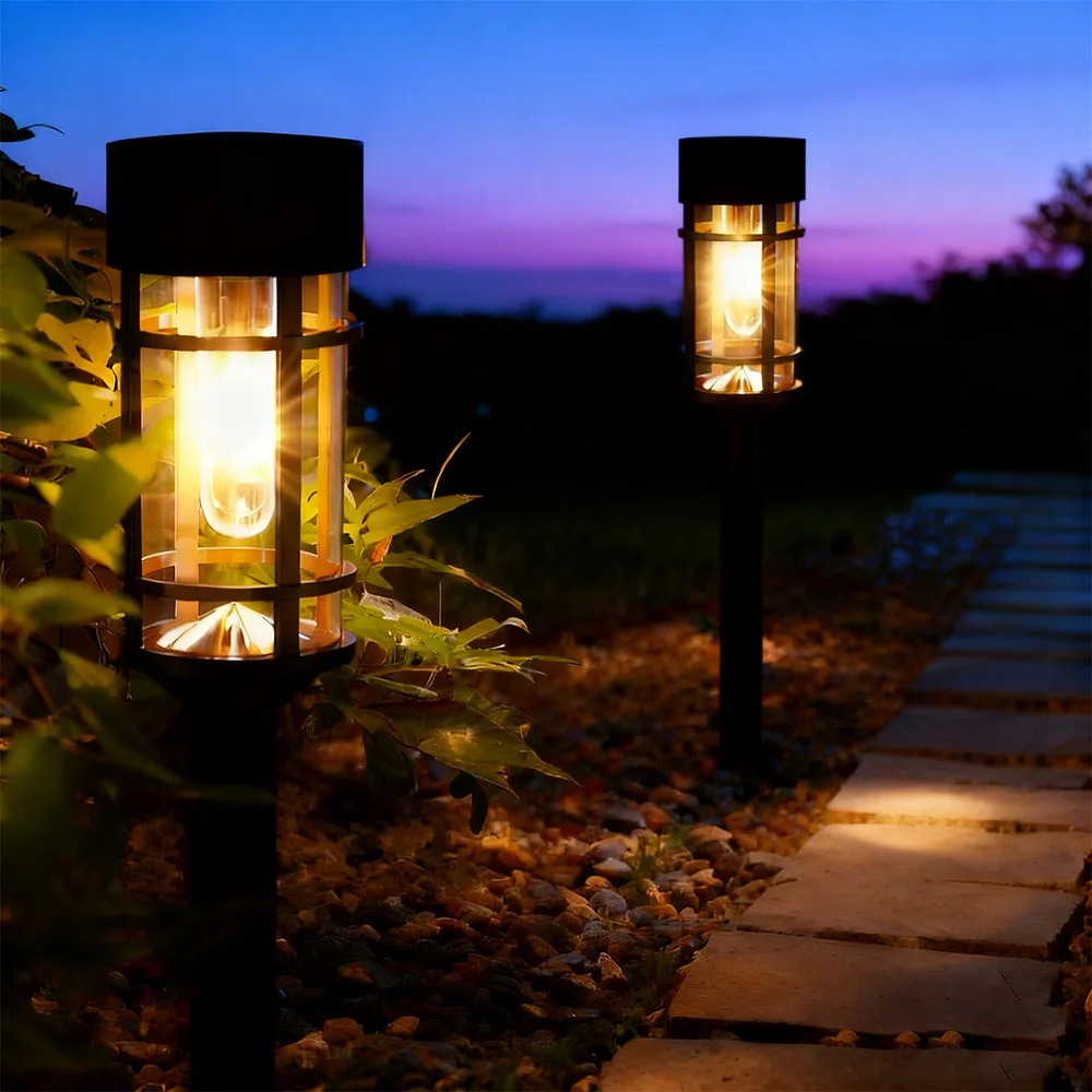 

Солнечные фонари для дорожек, светодиодные уличные ландшафтные дорожки, IP65, водонепроницаемые солнечные садовые фонари для двора, сада, дорожки, патио, подъездной дороги