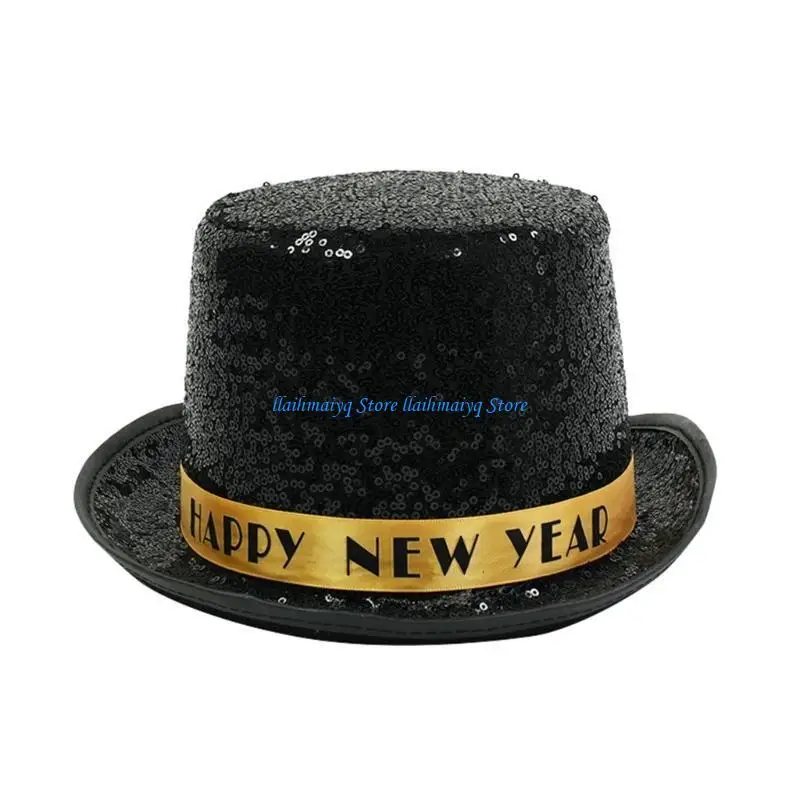

573B Fashion Chistera Hat New Year Celebrations Hat Youth Fashion Minimalists Hat for New Year Celebrations and Parties