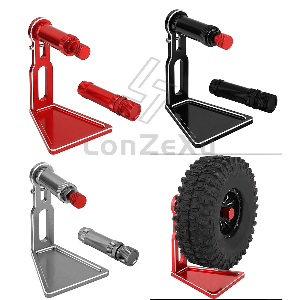 116g Aluminium RC Reifenwuchtständer 12mm 17mm Radadapter für 1/10 RC Rock Crawler Offroad-Fahrzeug Reifenwuchtwerkzeug