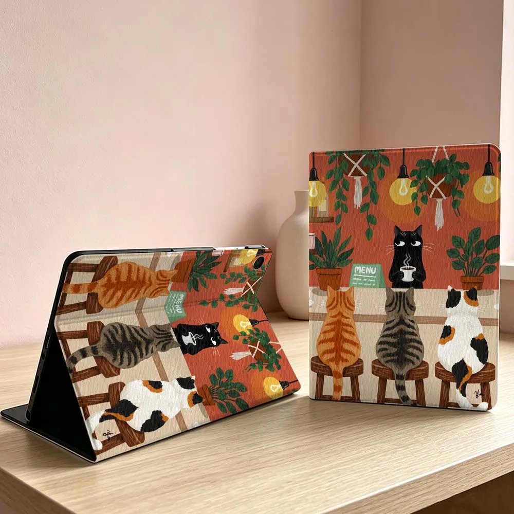 

Fashion Cat Pattern Soft For Samsung Galaxy Tab S11 S10 S9 S8 S7 S6 A11 A9 A8 A7 Ultra Lite FE Plus Inch Tablet Case