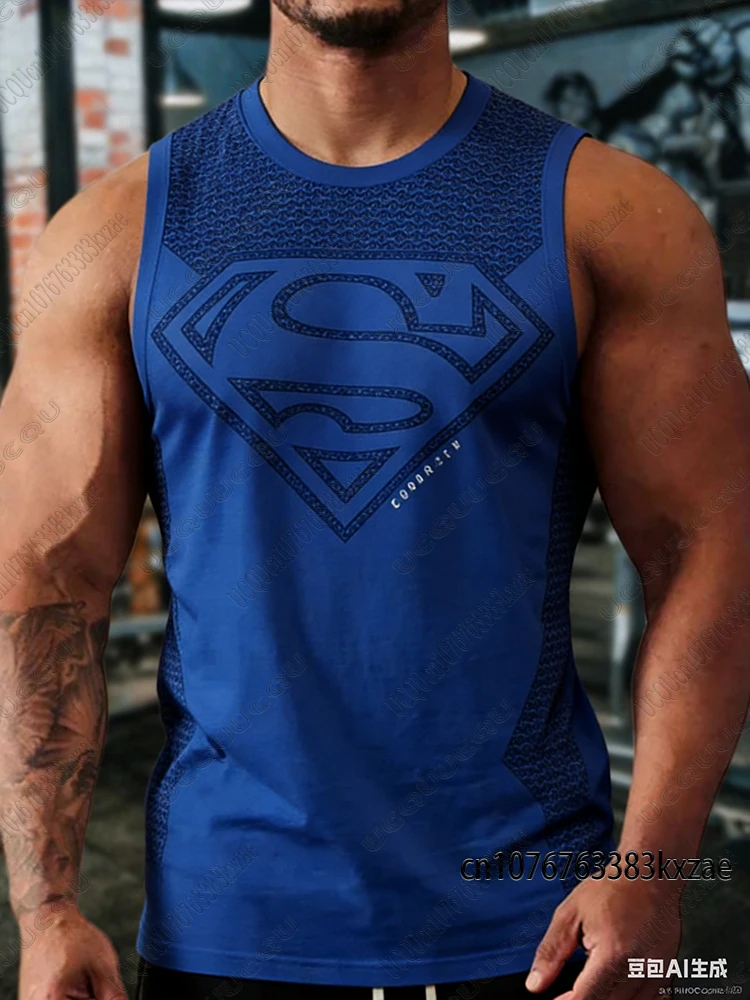 Camiseta Deportiva de Secado Rápido para Hombre, Edición Especial Superman, para Gimnasio, Entrenamiento, Fitness, Culturismo, Musculación