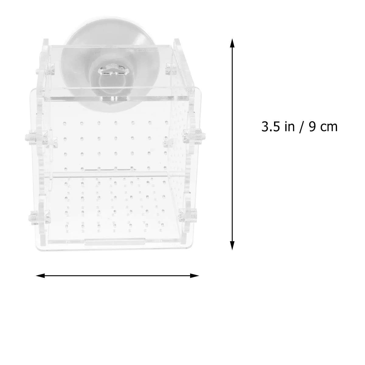 

2Pcs Aquarium Fish Hatchery Cage Reusable Breeding Box with Ventilation Flow for Newborn Fish Safety Incubator Tank Equipment