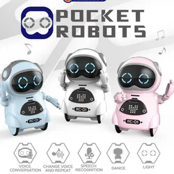 Emo Pocket Robot Talking, Interativo, Reconhecimento de Voz, Gravar, Cantando, Dançando, Contando Histórias, Mini Robô, Brinquedos Infantis