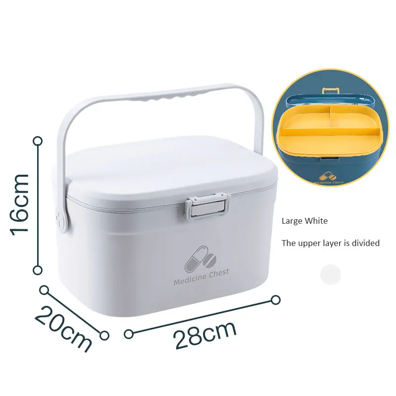 Kotak Obat Warna Kontras Nordik Kotak Pertolongan Pertama Rumah Set Lengkap Kotak Penyimpanan Obat Kotak Obat Besar Darurat Kecil Keluarga