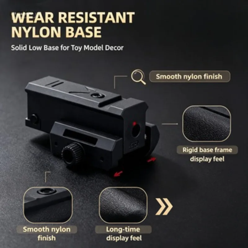 Custom DIY Model Nylon Low Height Clamp Base Red Light Calibration Indicator Smooth Edge Safe for Kids