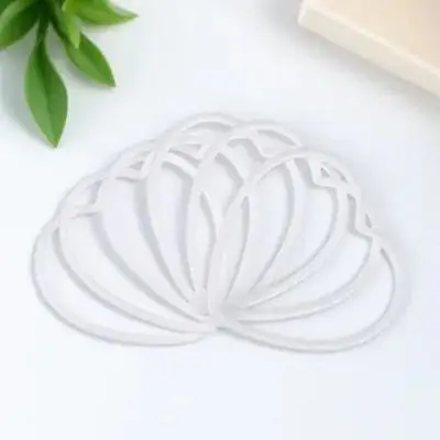 

20Pcs Acrylic Dream Catcher Rings Heart Shape DIY Accessories for Handmade Crafts Hanging Ornaments Decoration