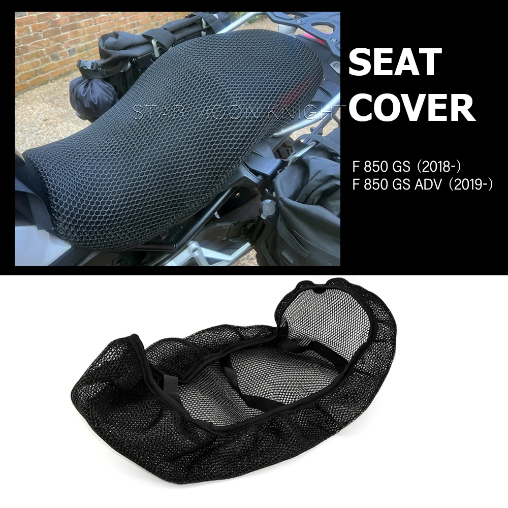 3D Breathable Seat Cover For BMW F850 F850GS (2018-) F 850 GS Adv (2019-) Saddle Honeycomb Mesh Waterproof Cushion Cover