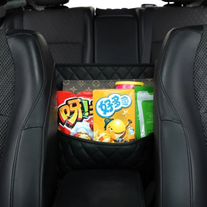 

y1gd Black Car Handbag Holder Storage Pocket between for Seat Gift for Friends Family