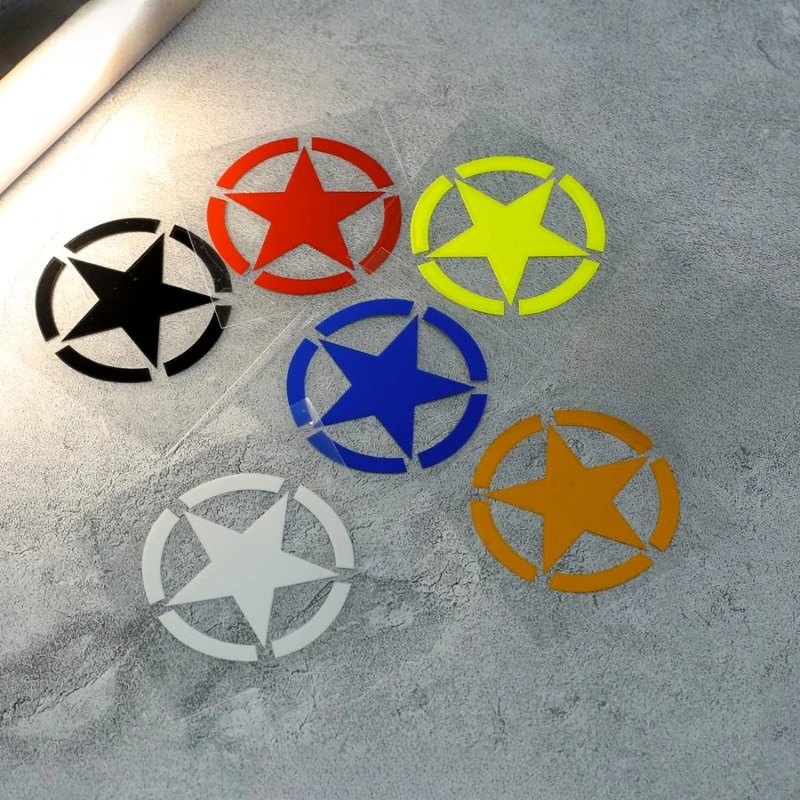 

Army Five-pointed Star Refit Stickers Motorcycle Body Creative Logo Racing Helmet Fender Tank Bumper Waterproof Military Decals