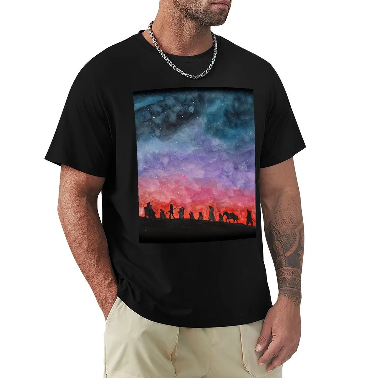 

The Road Goes Ever Onward T-Shirt Minimalist Casual Short Sleeve Top