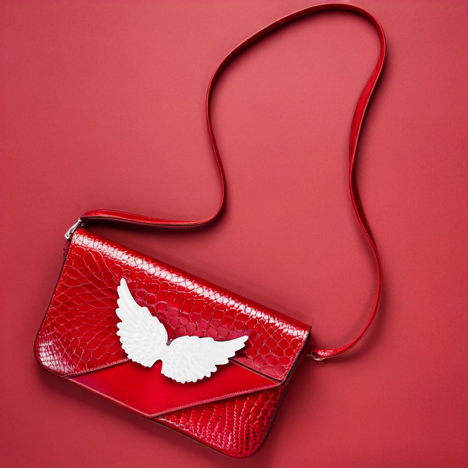 

12 PCS Angel Wings Decoration Mini DIY Wing Patches Silver Sew Iron Clothes Bags Accessories Christmas Gift Home Decor