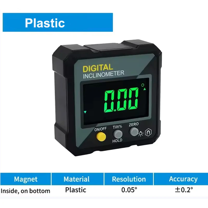IP54/IP65 Magnetischer digitaler Winkelmesser mit Hintergrundbeleuchtung und/ohne Doppellaser – Detail 20