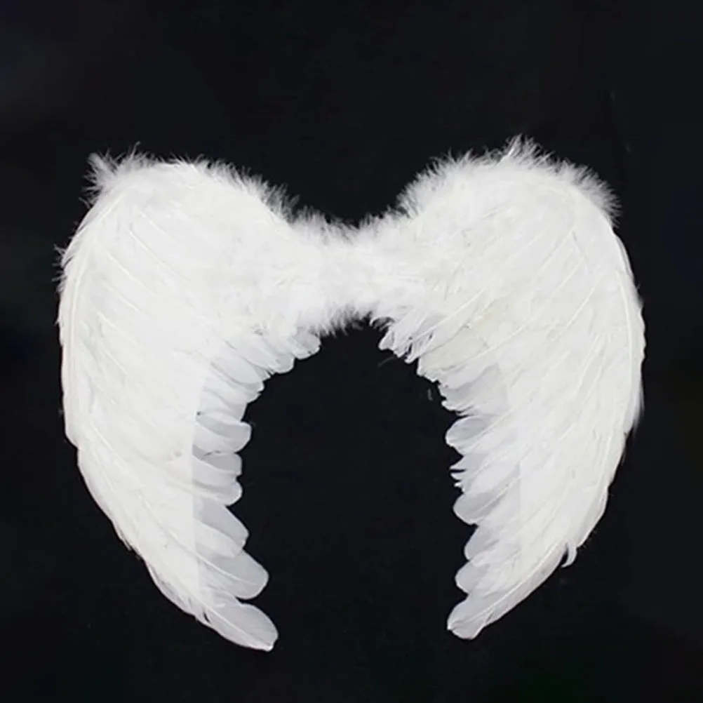 1pc Plume Wing Costume da angelo per bambini Leggero Cosplay Prop per spettacoli teatrali di feste Natale Halloween Fata decorativa