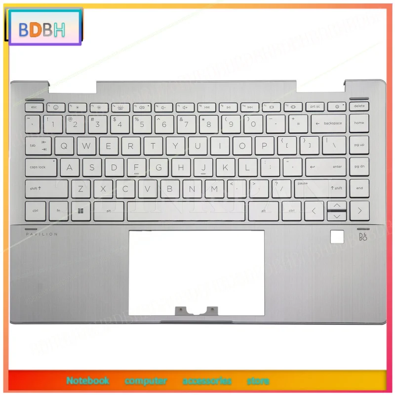 For HP Pavilion X360 14-EK 2-in-1 14inch Palmrest Backlit Keyboard N09603-001 US