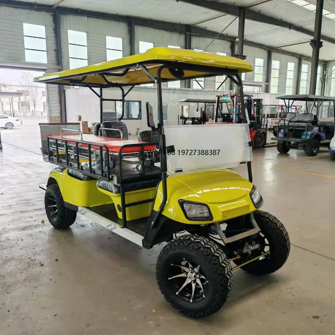 

Factory Price Electric 2-Seater Ambulance Golf Carts Durable Metal Construction