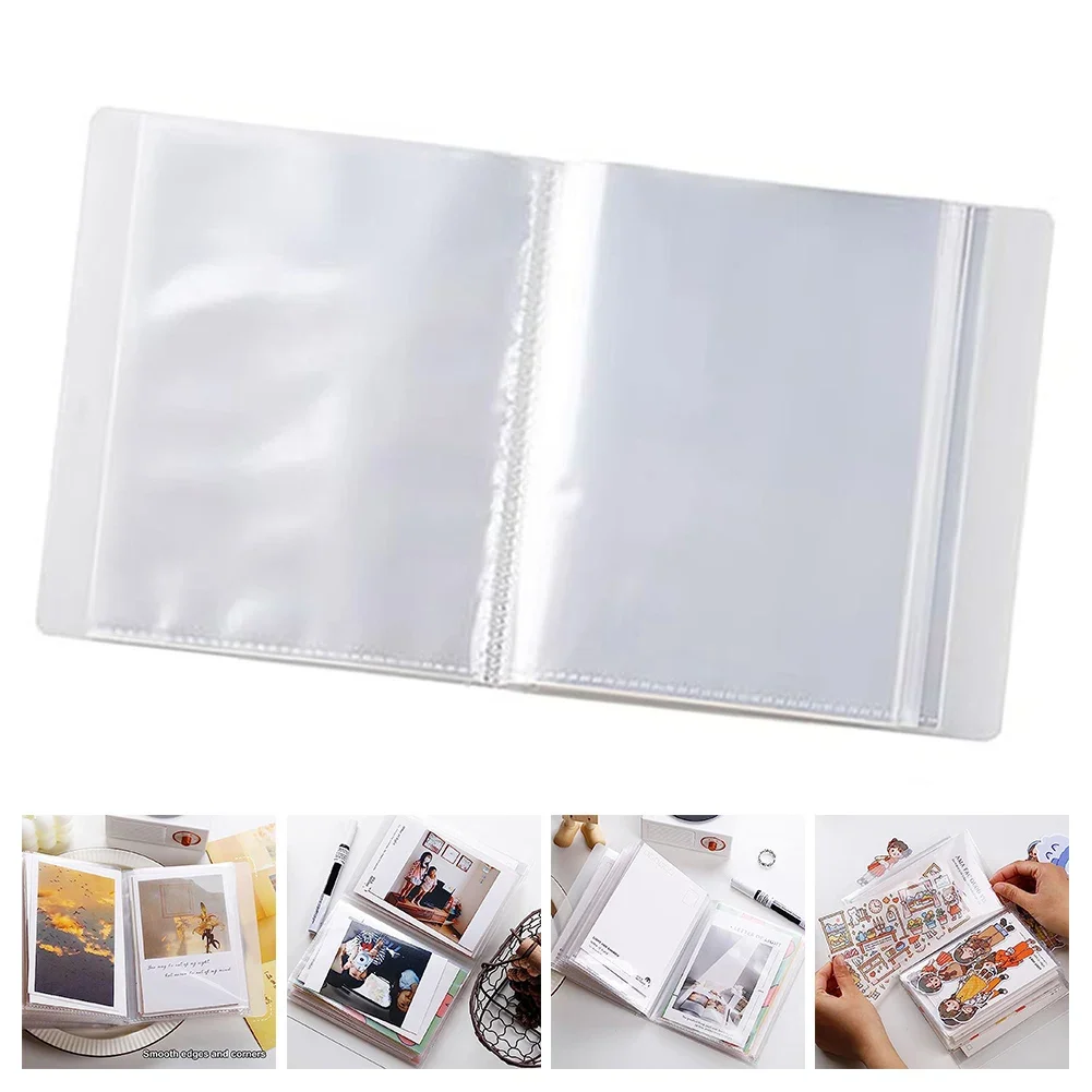 A6 Information Booklet Waterproof 4x6 Clear Photo Album With 40 Pockets & Large Capacity A6 Information Booklet