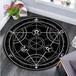 Cartoon Magic Circle Rug Home Decorative Round Carpet Soft Fashion Area Rugs Bedroom Anti-slip Floor Mat Chair Mat Evil Carpet
