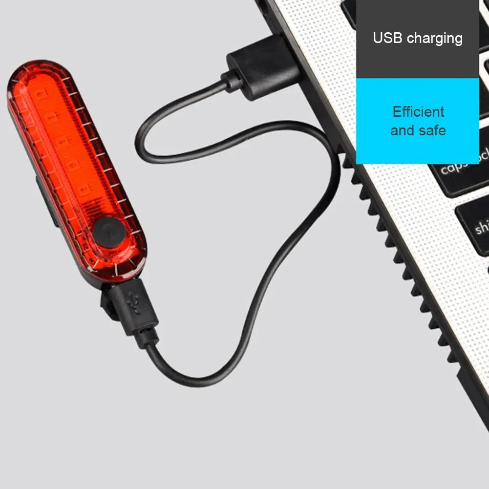 Luz trasera para motocicleta y bicicleta, luces LED brillantes recargables por USB, luces traseras de advertencia de seguridad para casco, accesorios para ciclismo
