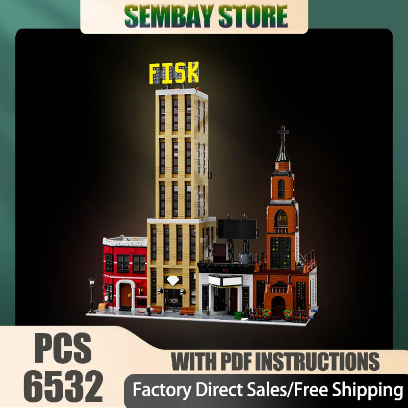 

Знаменитая сцена Moc, строительные кирпичи, пекая кухня, модульная модель, технологические блоки, рождественские игрушки «сделай сам», строительные праздничные подарки