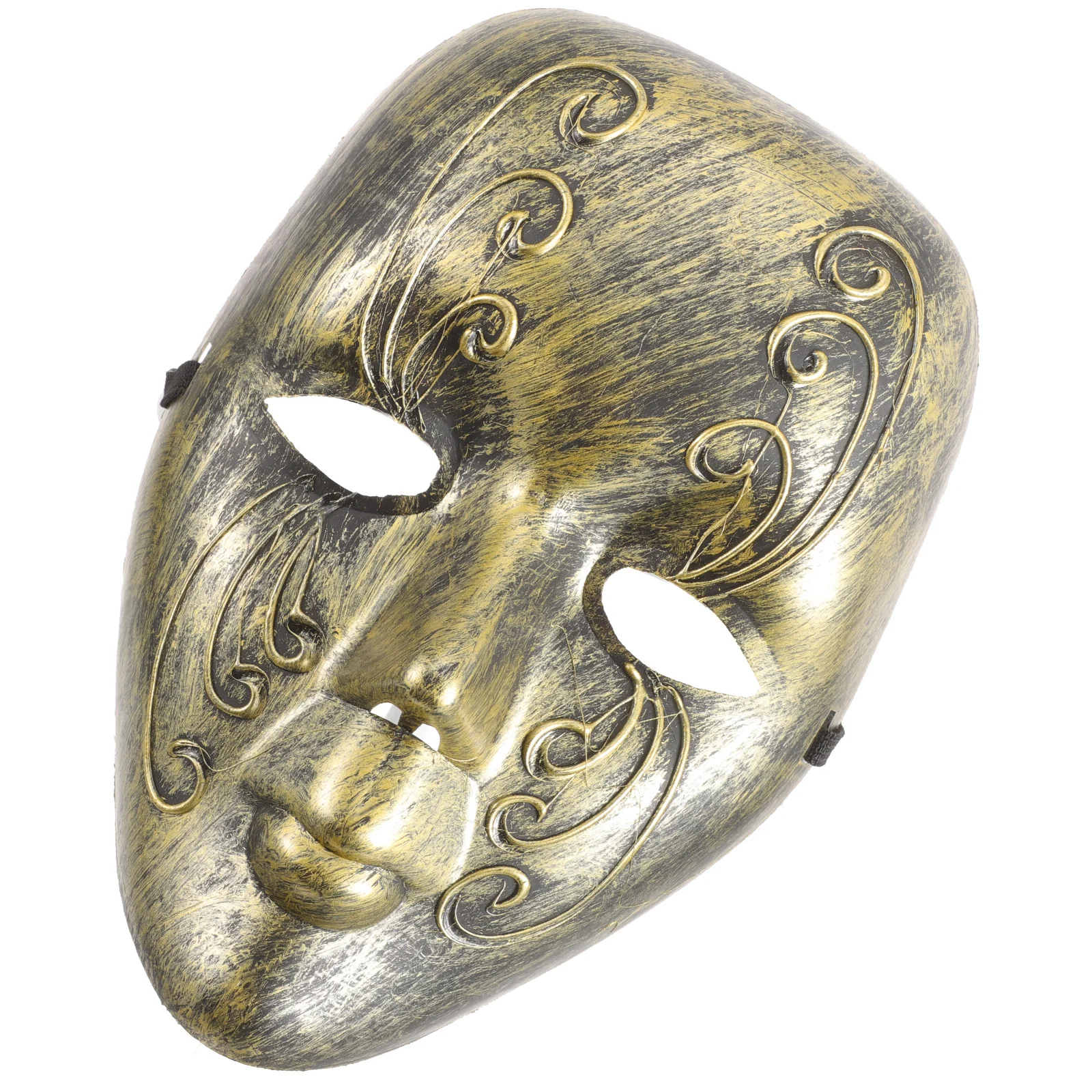 Halloween Mask Party Carnival Props Full Masquerade for Men Costumes Decorative Venetian Metal