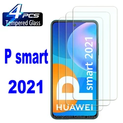 2/4Pcs 9H Screen Protector For Huawei P Smart 2021 HD Tempered Glass