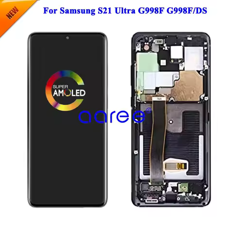 AMOMLED OLED LCD Screen For Samsung S21 Ultra 5G LCD For Samsung S21 Ultra G998F LCD Screen Touch Digitizer Assembly