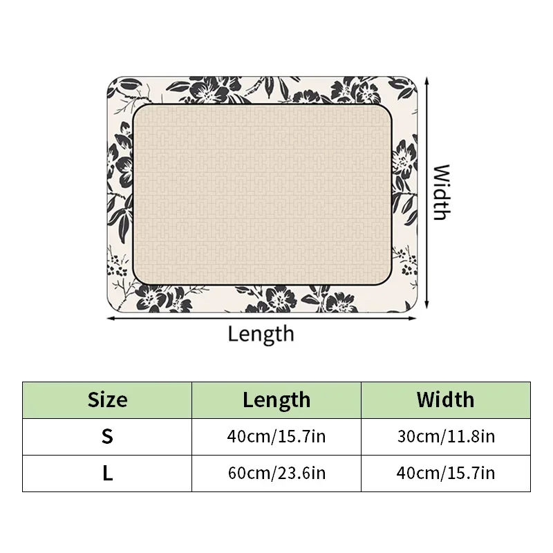 

:Впитывающий кухонный коврик для столовых приборов, противоскользящий коврик для сушки, кухонная посуда, коврик для сушки посуды, коврик для сушки посуды, коврик для сушки посуды