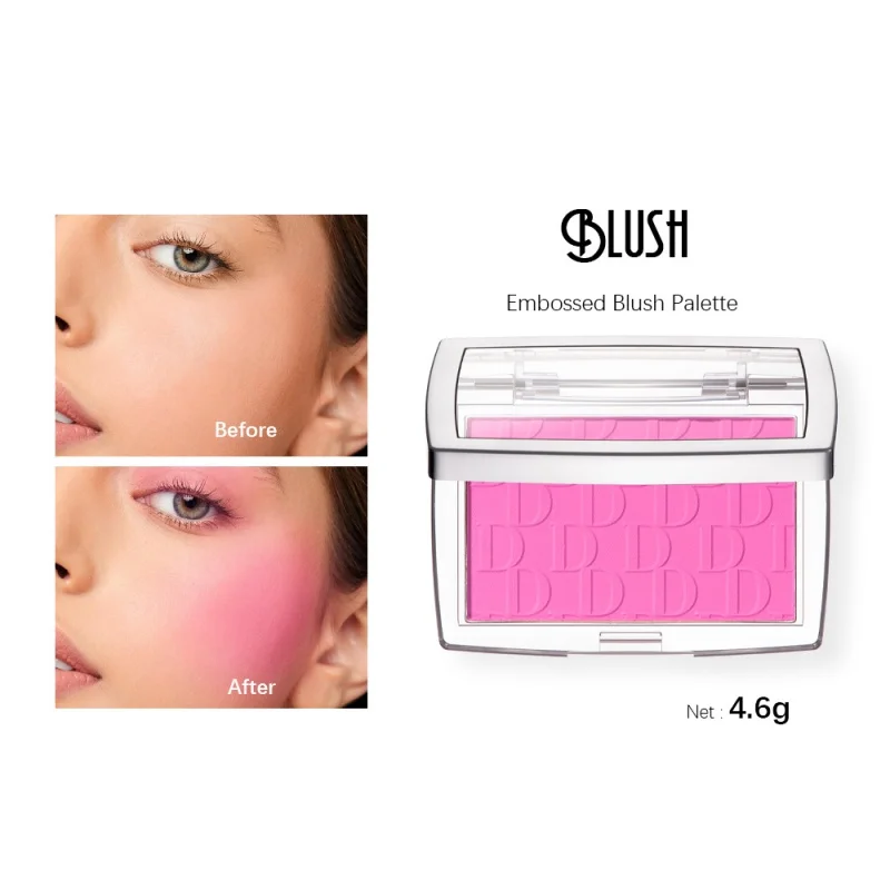 

Danchel Six-Color Relief Blusher Plate Natural Nude Makeup Matte Rouge Blush Cross-Border Repair Blusher Plate