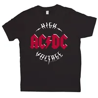 Classic AC Print T-shirt DC Women Hip Hop Tshirt Short Sleeve T Shirt Streetwear Top Tee for Fans Gift Women Clothing