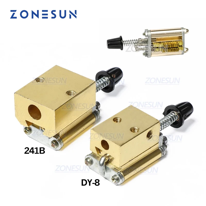 ZONESUN Mould holder of ribbon printer DY8 HP241 coding device heat head of stamping printer heat block  printer letter die cave