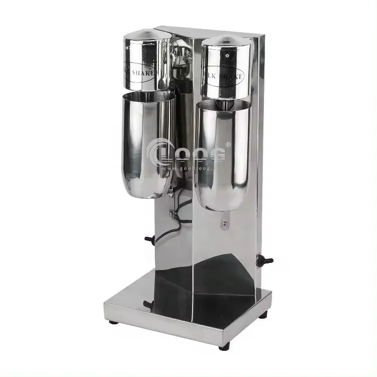 Popular Snack Food Electric Blender Drink Mixer Maker Double Head Commercial Milkshake Machine For Sale