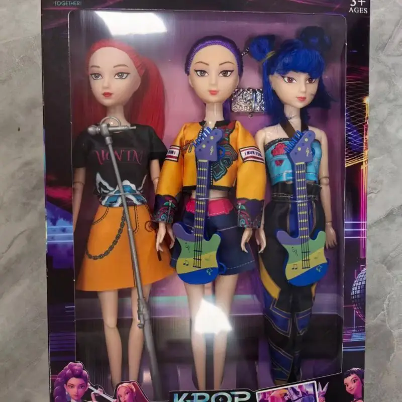 

2025 Hot Kpop Demon Hunters Desktop Ornament Rumi Mira Zoey Sussy Kpop Devil Hunter Character Birthday Gift Fan Club Gifts