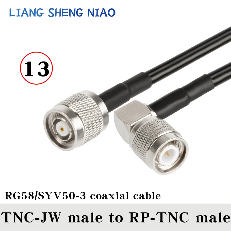 Cable Coaxial RG58 TNC macho a F macho hembra conector Pigtail Coaxial cable F a TNC a F línea de cable macho 0,3 M-30M